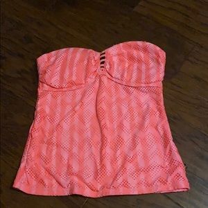 pink swim top